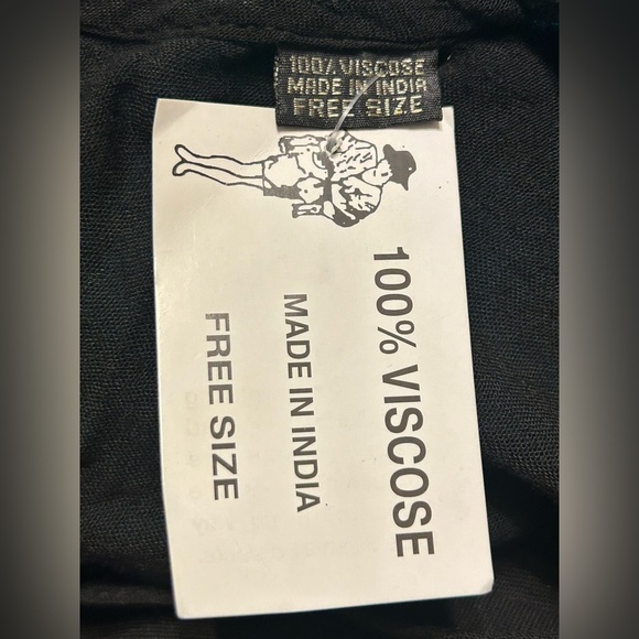 Black and yellow Asymmetrical High-Low Sundress 100% VISCOSE 

FREE SIZE - Picture 8 of 9